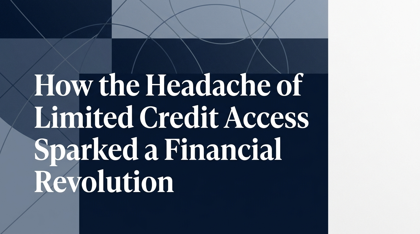 How the Headache of Not Being Able to Access Credit Inspired Us to Start Credisys
